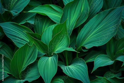 green leaves background © People