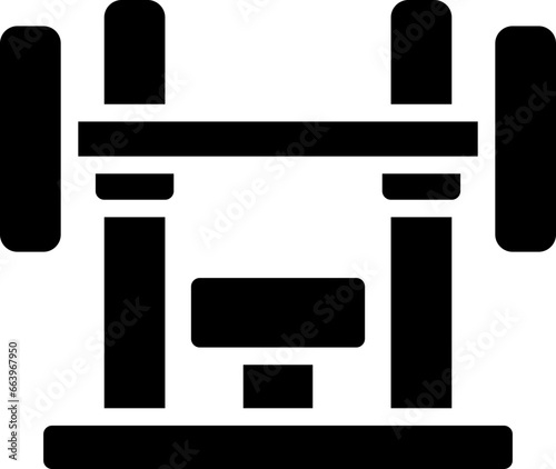 Bench press icon