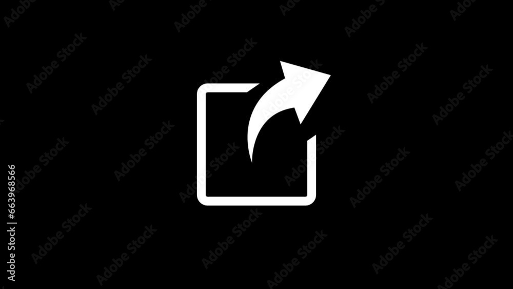 Share icon, simple design web and mobile app sharing sign animation. Share icon, simple design web and mobile app sharing sign animation.