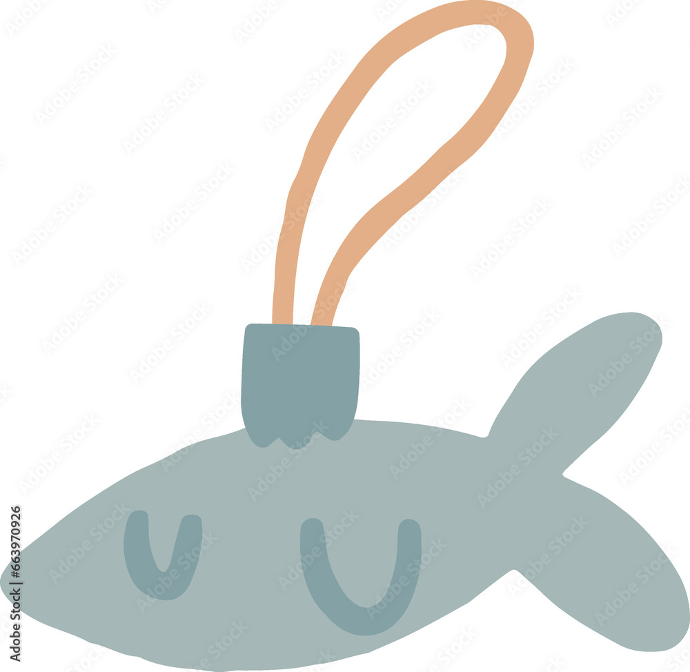 Christmas toys for christmas tree. Cat fish. Cute Christmas holiday png element. Hand drawn in simple cartoon style Christmas toys for christmas tree. Cat fish. Cute Christmas holiday png element. Hand drawn in simple cartoon style