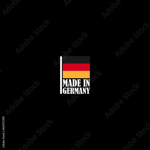 Free Download Made in Germany button icon isolated on dark background - GFXLoad
