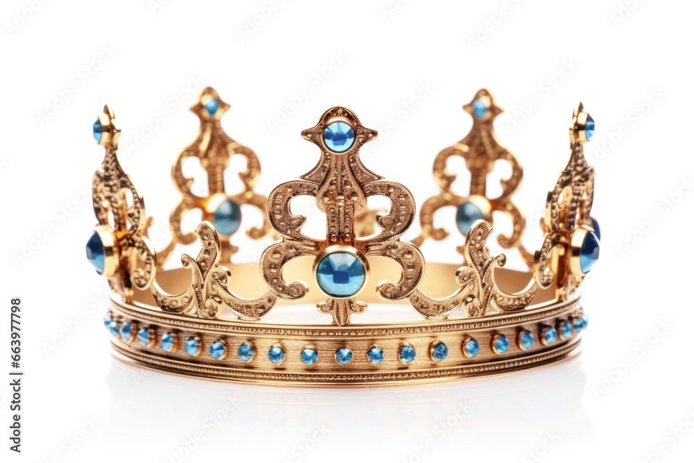 A luxurious diamond-encrusted crown, exuding elegance and beauty fit for a queen, set against a pristine white background. A luxurious diamond-encrusted crown, exuding elegance and beauty fit for a queen, set against a pristine white background.