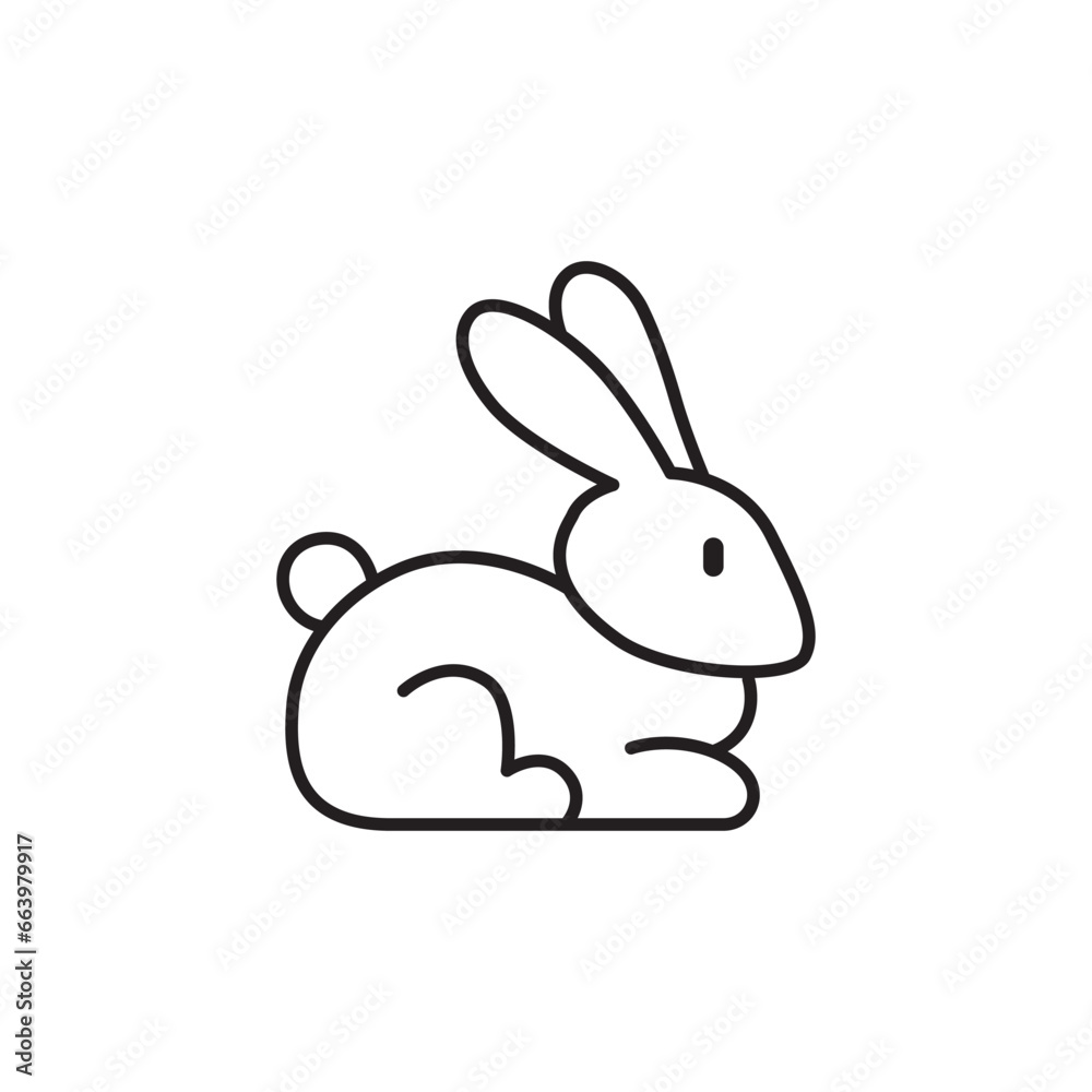 Rabbit icon. Hare flat sign design. Rabbit symbol bunny pictogram. Hare icon. Rabbit sign. UX UI icon Rabbit icon. Hare flat sign design. Rabbit symbol bunny pictogram. Hare icon. Rabbit sign. UX UI icon