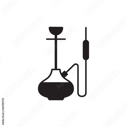 Shisha icon. Hookah flat sign design. Shisha vector symbol pictogram. UX UI icon nargile