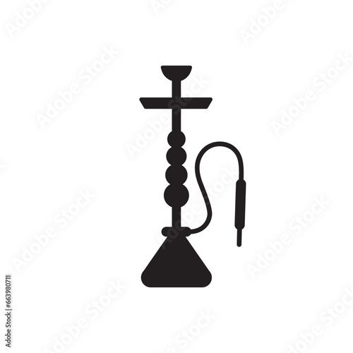 Shisha icon. Hookah flat sign design. Shisha vector symbol pictogram. UX UI icon nargile