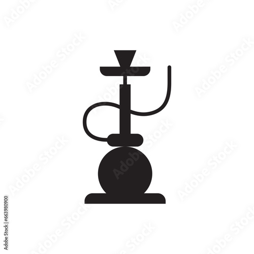 Shisha icon. Hookah flat sign design. Shisha vector symbol pictogram. UX UI icon nargile