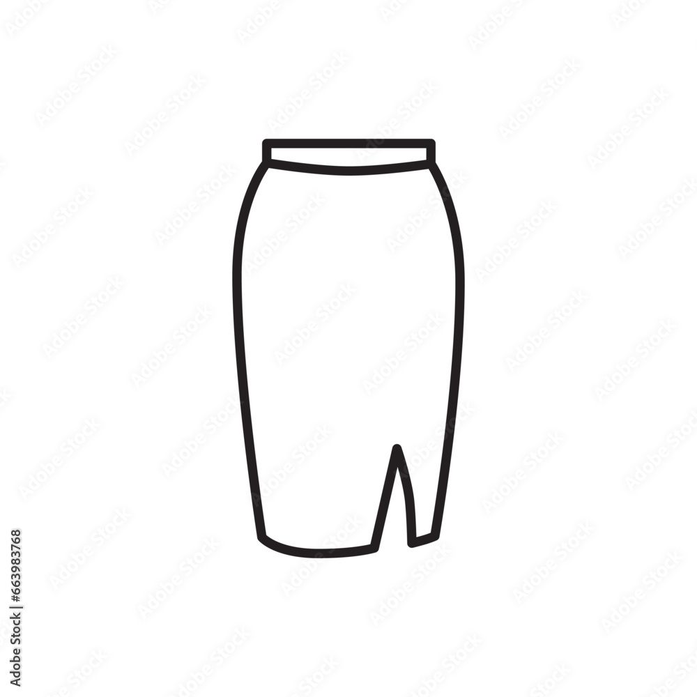 Skirt icon. Skirt flat sign design. Skirt vector symbol pictogram. UX UI icon Skirt icon. Skirt flat sign design. Skirt vector symbol pictogram. UX UI icon