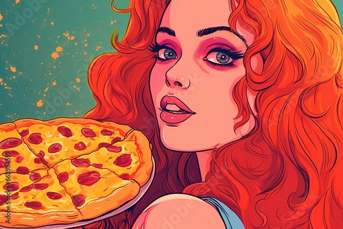 italian pizza  illustration for pizzeria  snack bar  menu