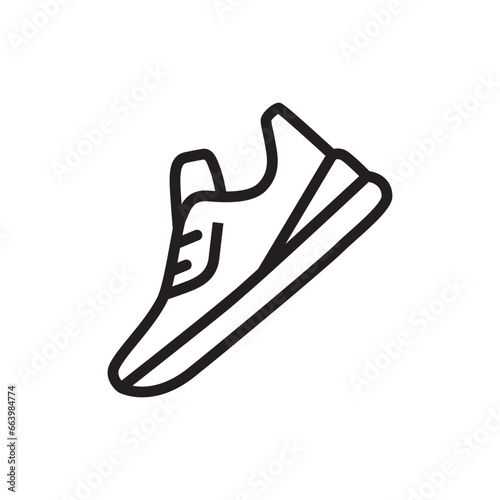 Sneakers icon. Sneakers flat sign design. Sneakers symbol pictogram. Sport shoe icon. Sport shoes sign. UX UI icon