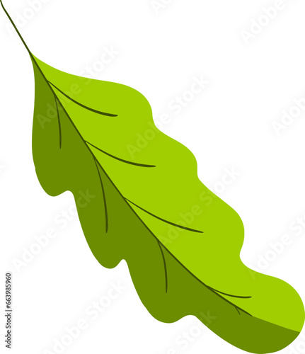 Leaf Green flat vector design