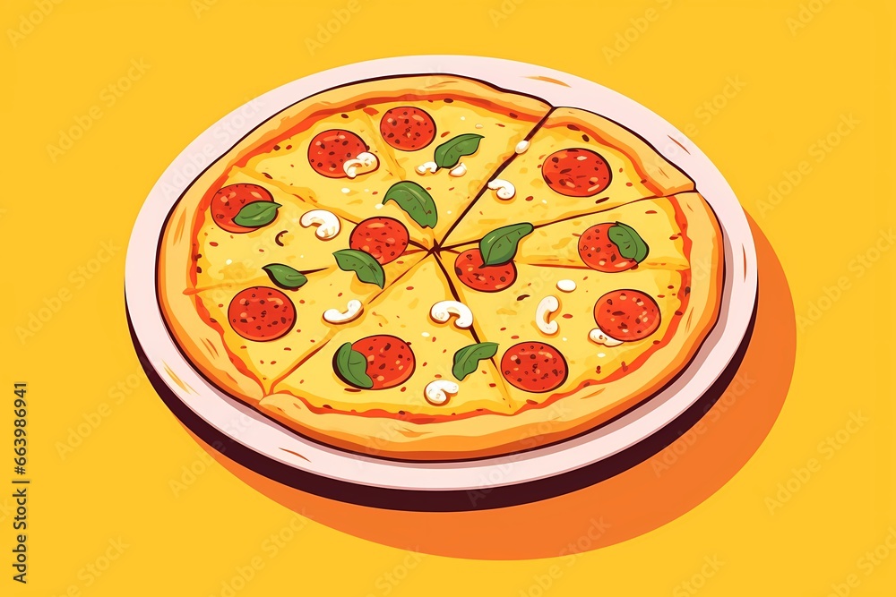 illustration of pizza, pizzeria illustration of pizza, pizzeria