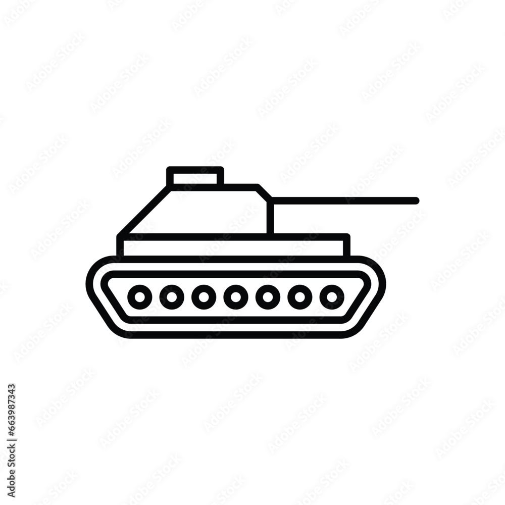 Tank vector icon. Tank flat sign design. Military tank symbol pictogram. UX UI icon Tank vector icon. Tank flat sign design. Military tank symbol pictogram. UX UI icon