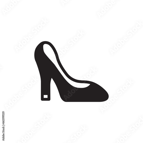 Women shoe vector icon. Woman shoe flat sign design. Women shoe symbol pictogram. UX UI icon