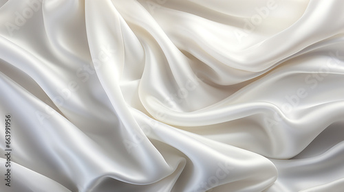 White silk fabric texture luxurious background 3d Rendering, 4k Ultra hd