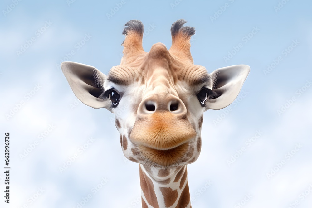 Obraz premium Funny cute giraffe.