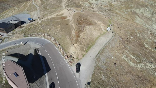 drohnenflug über das timmelsjoch