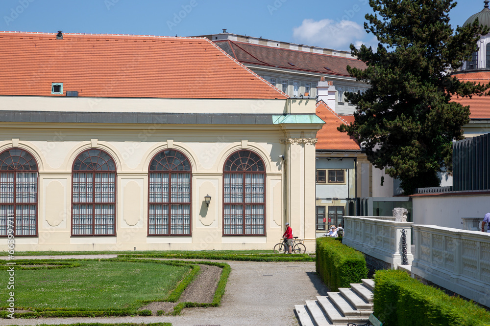 Fragment of the lower Belvedere in Vienna Fragment of the lower Belvedere in Vienna