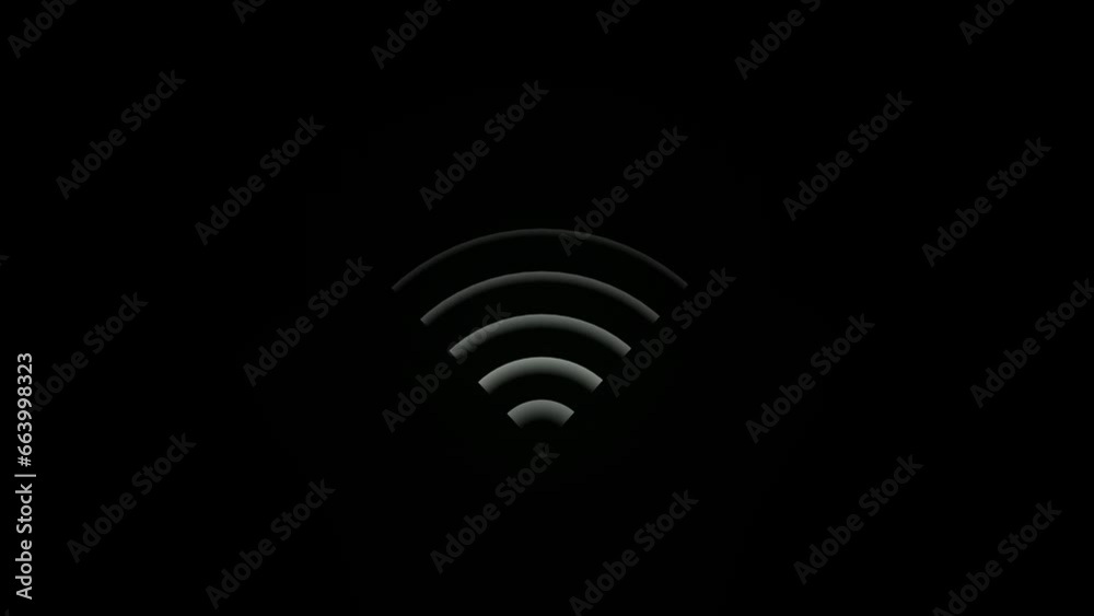 WiFi, icon, flashes, video 4k animation. Wifi symbol motion design for web design, mobile apps, WiFi, icon, flashes, video 4k animation. Wifi symbol motion design for web design, mobile apps,