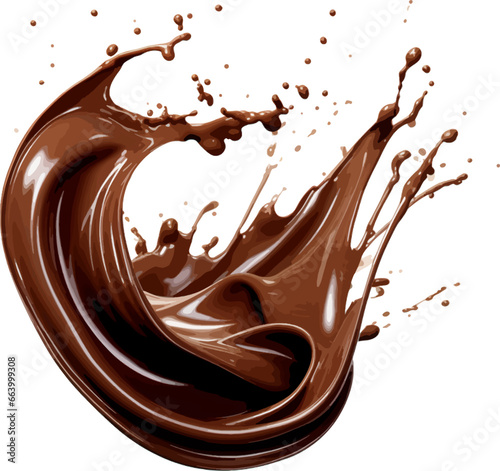 Chocolate splash clip art