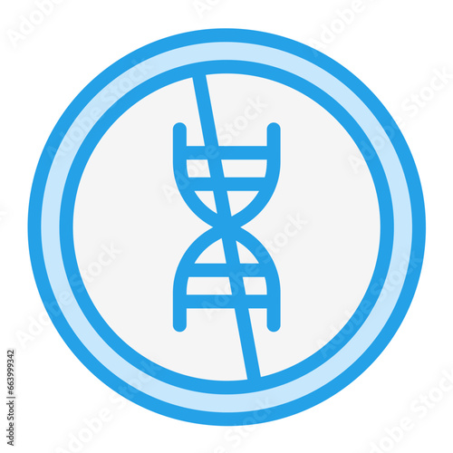 No gmo Vector Icon Design Illustration