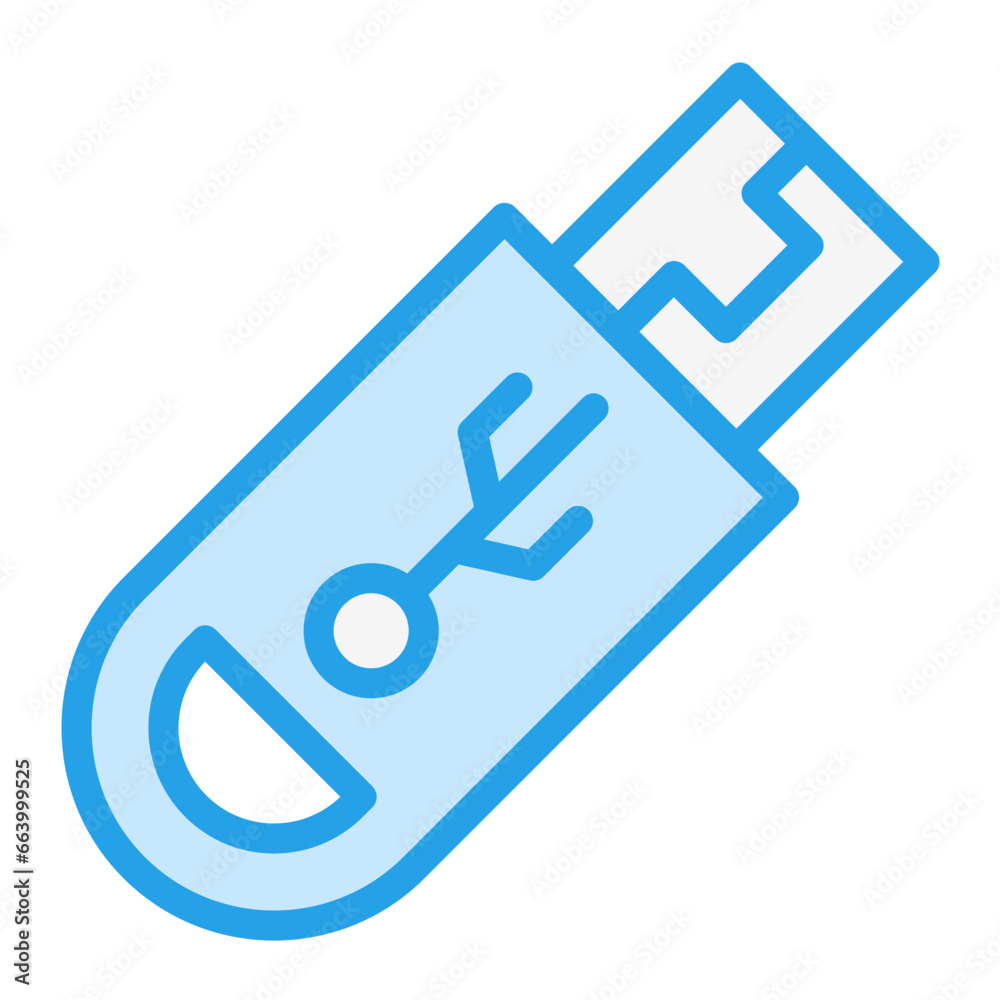 Usb drive Vector Icon Design Illustration