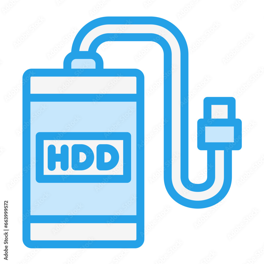 External hard drive Vector Icon Design Illustration External hard drive Vector Icon Design Illustration
