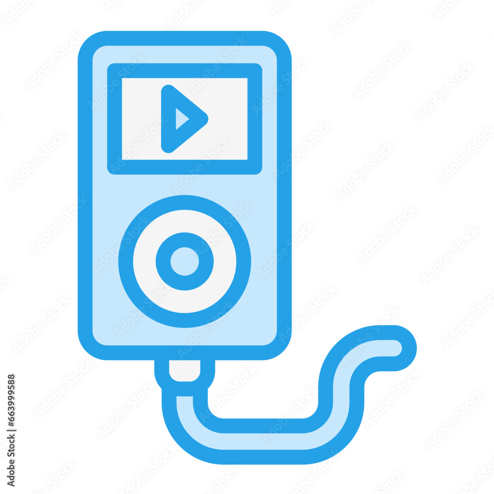 Music player Vector Icon Design Illustration Music player Vector Icon Design Illustration