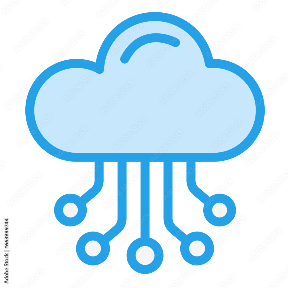 Cloud Hosting Vector Icon Design Illustration Cloud Hosting Vector Icon Design Illustration