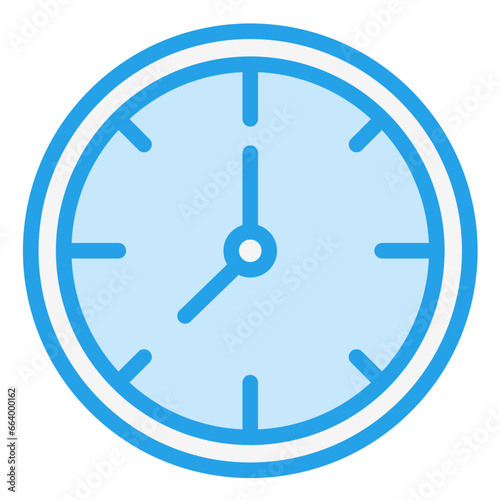 Wall Clock Vector Icon Design Illustration