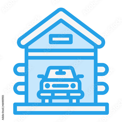 Garage Vector Icon Design Illustration