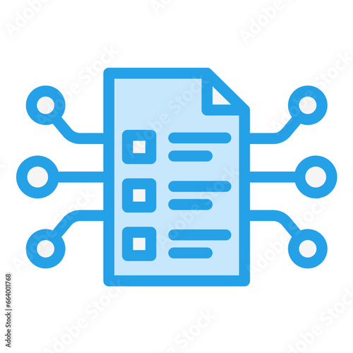 Smart Contract Vector Icon Design Illustration