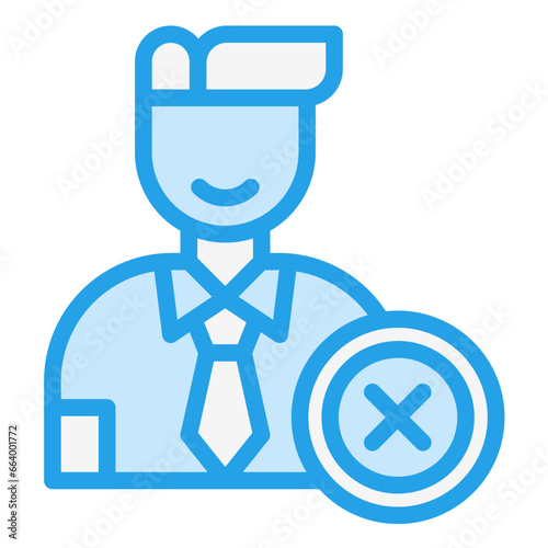 Reject Vector Icon Design Illustration