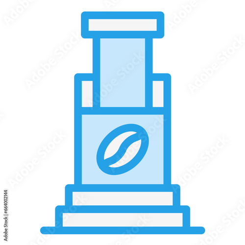 Aeropress Vector Icon Design Illustration