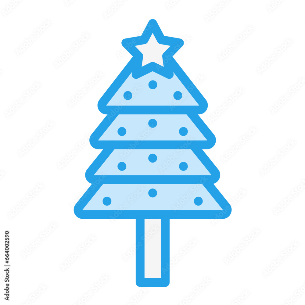 Christmas tree Vector Icon Design Illustration Christmas tree Vector Icon Design Illustration