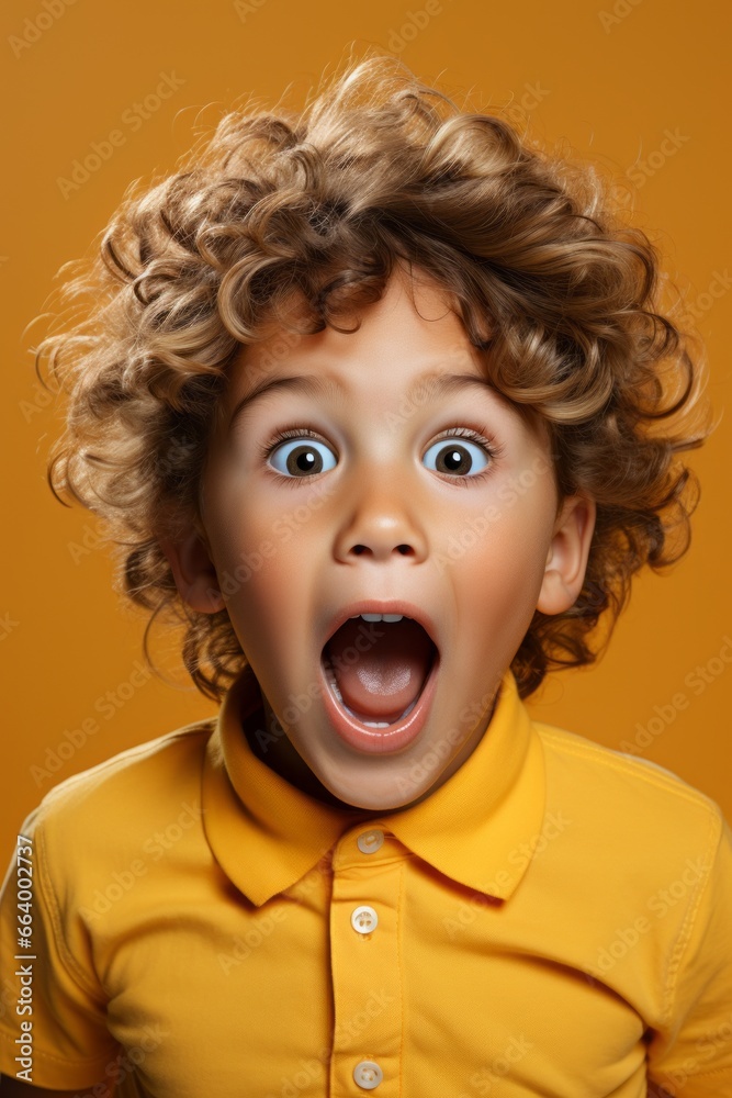 Surprised boy with wide opened eyes and mouth Surprised boy with wide opened eyes and mouth
