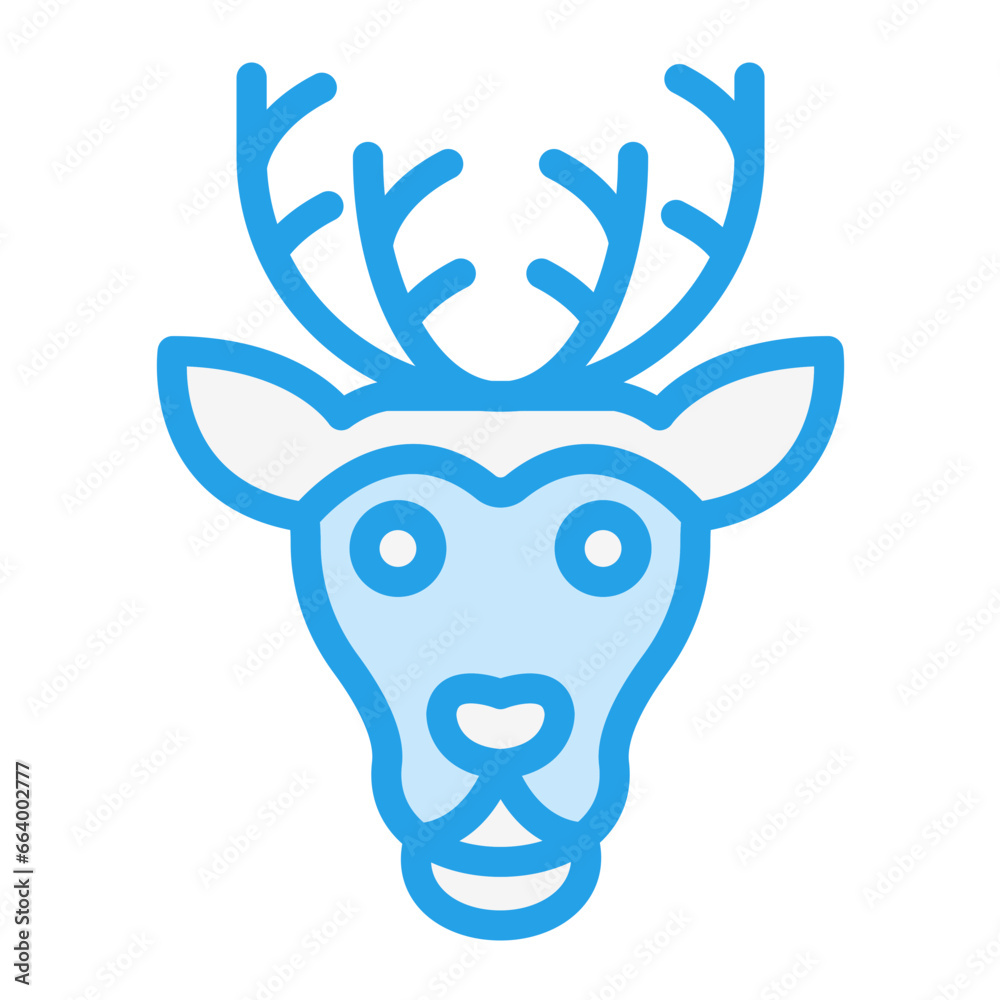 Reindeer Vector Icon Design Illustration Reindeer Vector Icon Design Illustration