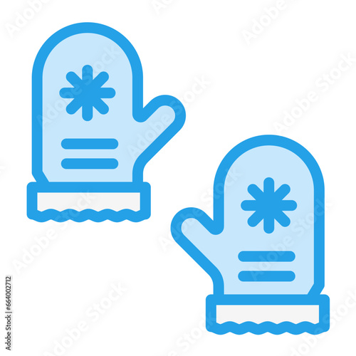 Mitten Vector Icon Design Illustration