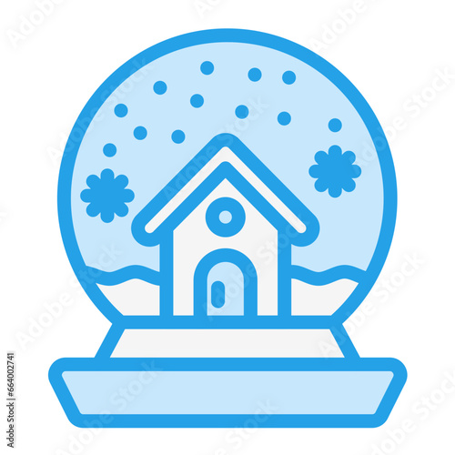 Snow globe Vector Icon Design Illustration