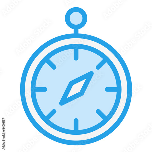 Chronometer Vector Icon Design Illustration