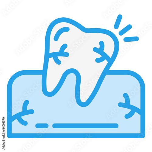 Wisdom Tooth Vector Icon Design Illustration