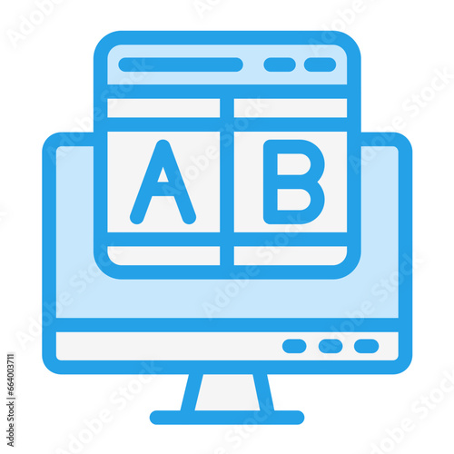 Ab testing Vector Icon Design Illustration