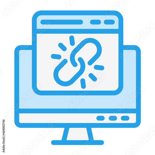 Link Vector Icon Design Illustration