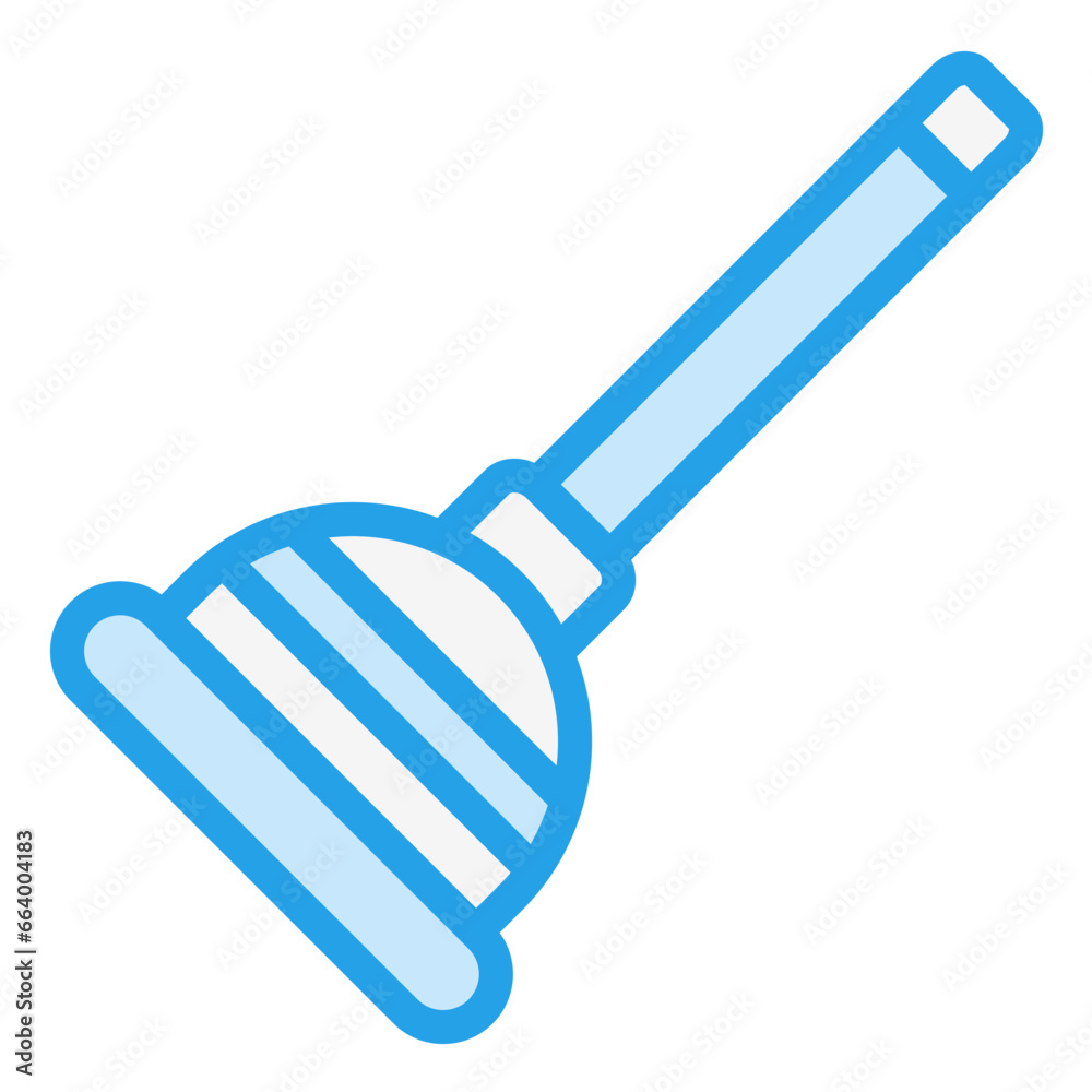 Plunger Vector Icon Design Illustration Plunger Vector Icon Design Illustration