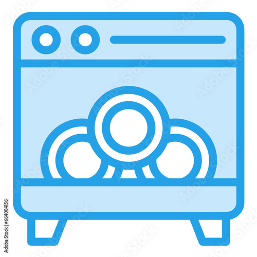 Dishwasher Vector Icon Design Illustration