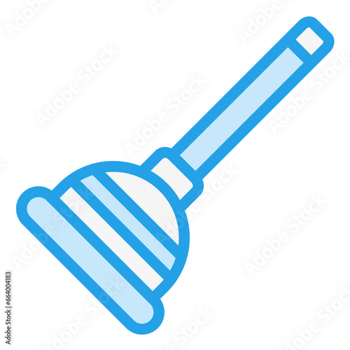 Plunger Vector Icon Design Illustration