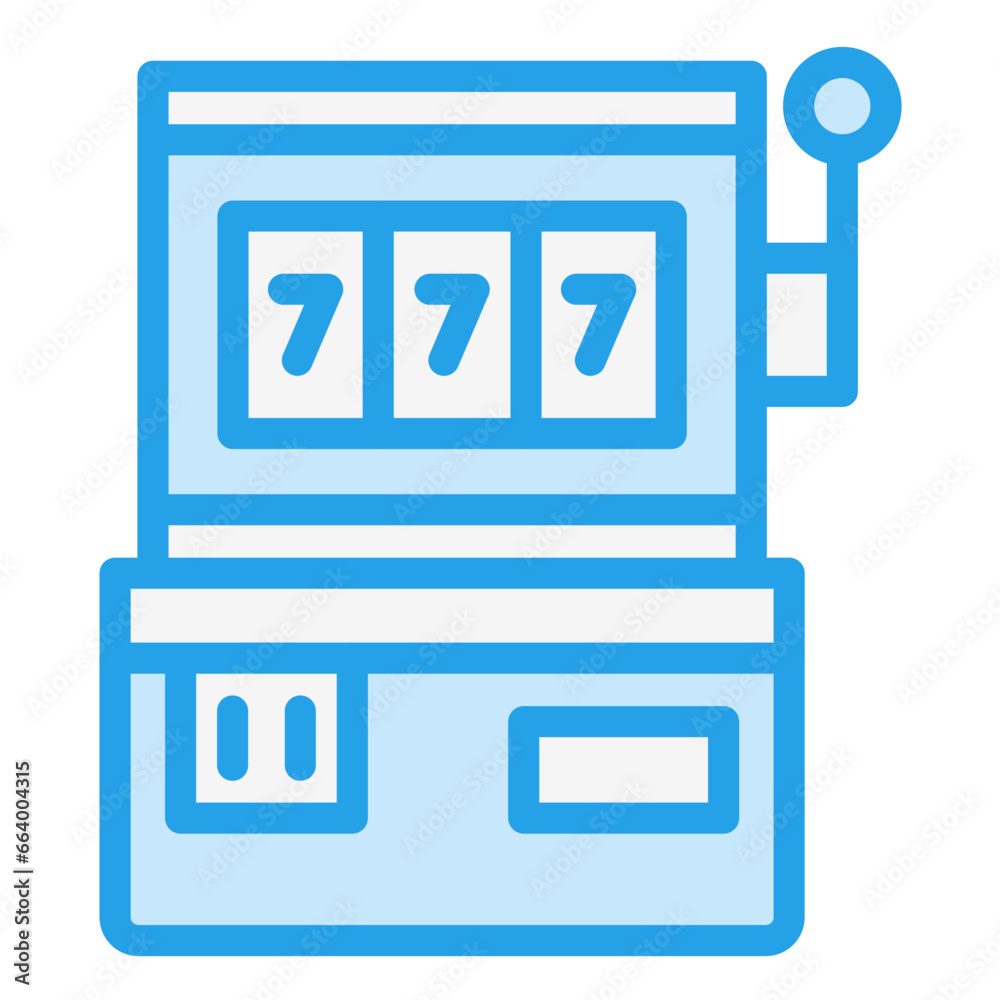 Slot Machine Vector Icon Design Illustration Slot Machine Vector Icon Design Illustration