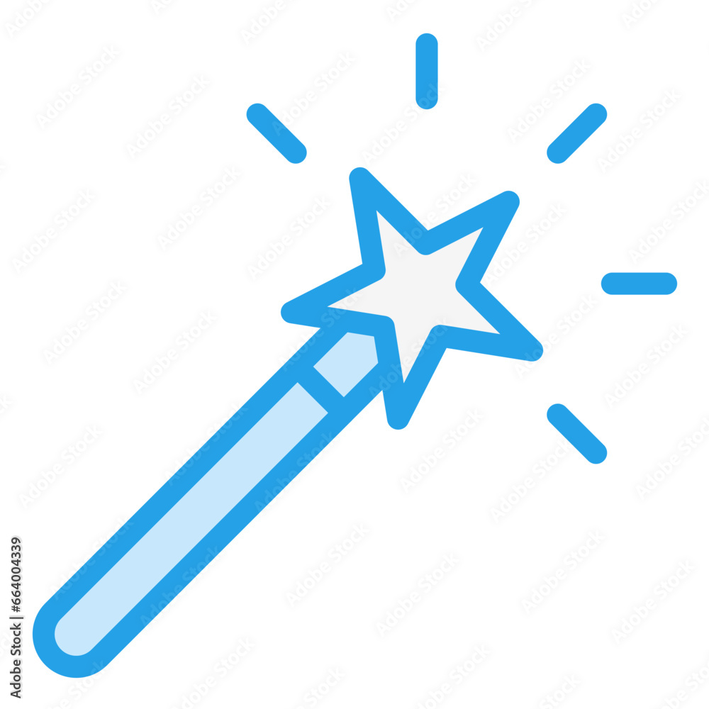 Magic Wand Vector Icon Design Illustration Magic Wand Vector Icon Design Illustration