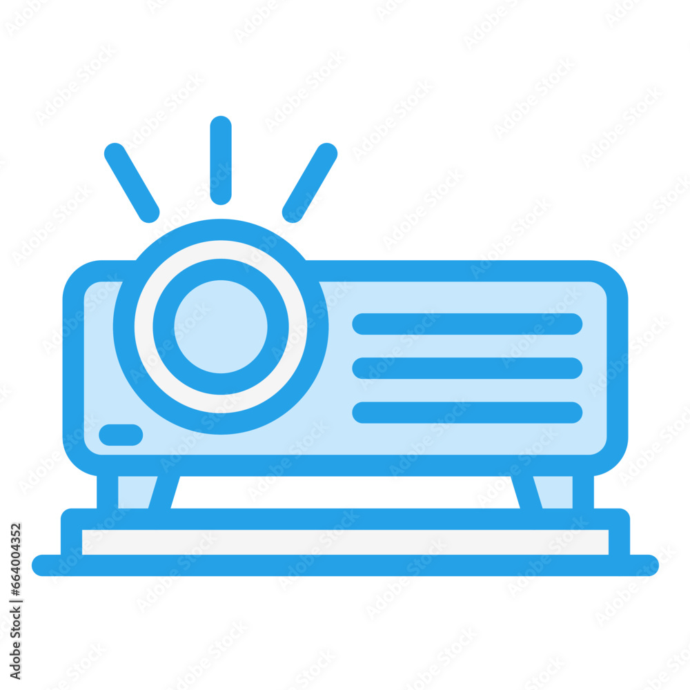 Projector Vector Icon Design Illustration Projector Vector Icon Design Illustration