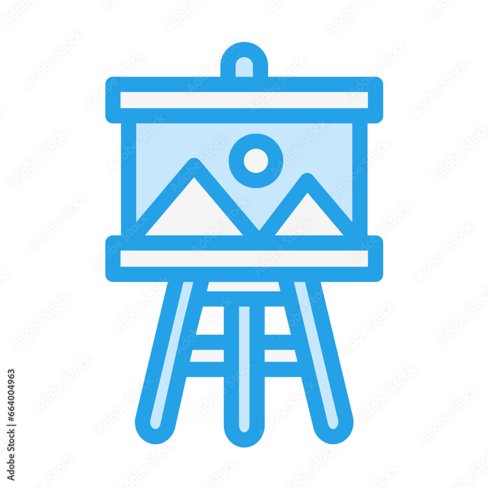 Painting Board Vector Icon Design Illustration Painting Board Vector Icon Design Illustration