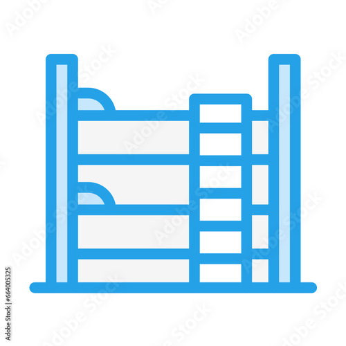 Bunk Bed Vector Icon Design Illustration